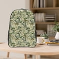 thumbnail image 5 of Zufioo Tropical Plants Green Print Transparent Backpack, 16-inch PVC Waterproof Schoolbag, Suitable for Campus Work and Travel, Unisex, 5 of 7