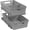 Gray, variant on 2 Tier Bathroom Organizer Tray Pull-Out Sliding Drawer Under Sink Storage Cabinet Black