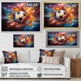thumbnail image 4 of Designart "Kaleidoscopic Soccer Ball II" Sports Wall Art Print, 4 of 5