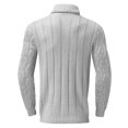 thumbnail image 4 of Gibobby Suéter cuello redondo hombre Suéteres para hombres, cuello redondo(Gris,Extra Grande), 4 of 5