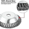 thumbnail image 3 of 150mm Steel Wire Wheel Garden Weed Brush Lawn Mower Grass Eater Trimmer Tools Garden Grass Trimmer, 3 of 3