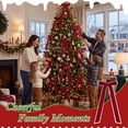 thumbnail image 7 of Yexmas 12pcs Burgundy Velvet Christmas Bows, Ribbon Bows Xmas Ornaments for Christmas Tree Home Party Staircase Door Wreath Garland Holiday Decor, 7 of 7