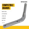 thumbnail image 2 of Piezas de bisagra de tapa Broz WP8563965 para Whirlpool Maytag Kenmore, 2 of 7