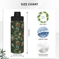 thumbnail image 3 of Haiem Red Leaves Printed Sports Insulated Kettle 18oz stainless steel kettle Leak-proof Water Bottle,Double-wall Insulated Bottle for Travel,Sports,Fitness, 3 of 7