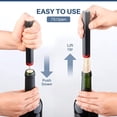 thumbnail image 2 of Sacacorchos, Sacacorchos a presión de aire 7S El corcho sale, Abrebotellas de vino tinto Herramientas Abrebotellas portátil Accesorio de vino Bomba de botella profesional (negro y rojo) MFZFUKR BST3057023-2, 2 of 5