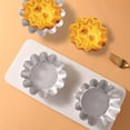 thumbnail image 5 of Suodoka 2-Pack Flower-Shaped Aluminum Alloy Tart & Cake Mold – Non-Stick, Dishwasher Safe, Versatile for Bread, Mousses & Tarts, 5 of 7