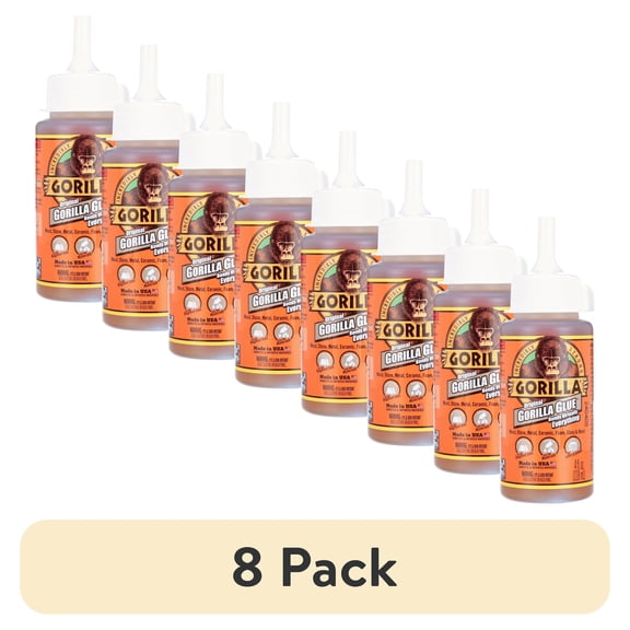 (8 pack) 4 oz Original Formula Glue - Dries Light Brown