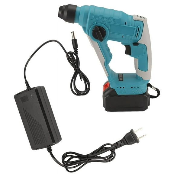 Brushless Hammer Drill, SDS-Plus Cordless Drill for Concrete Masonry,Stones, Household Lithium US Plug