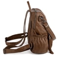 thumbnail image 6 of UTO Women's Backpack Purse PU Leather Large Designer Ladies Fashion Shoulder Handbag with Tassel(Brown), 6 of 8