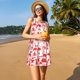 thumbnail image 3 of Fotbe Gnome Merry Christmas Vestido de Verano sin Mangas para Mujer – Vestido Midi Línea A, Estilo Camiseta Floral, Vestido Playero Casual y Fluido, 3 of 7