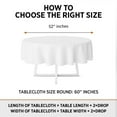 thumbnail image 6 of UBICON Premium Cotton Blend Round Tablecloth - Durable, Wrinkle-Resistant, Shape-Retaining - Versatile & Elegant for Any Occasion, 6 of 6