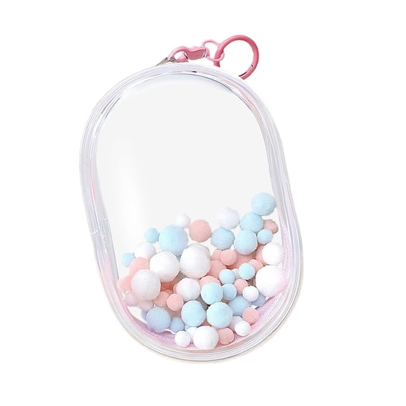 ZheElen PVC Clear Doll Display Bag Displaying And Storing Collection Of Mini Dolls PVC Clear Doll Display Bag Tiny Pouch