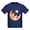 Navy, variant on CafePress - Pink Sleepy Teddy On Moon Kids T Shirt - Dark T-Shirt Kids XS-XL