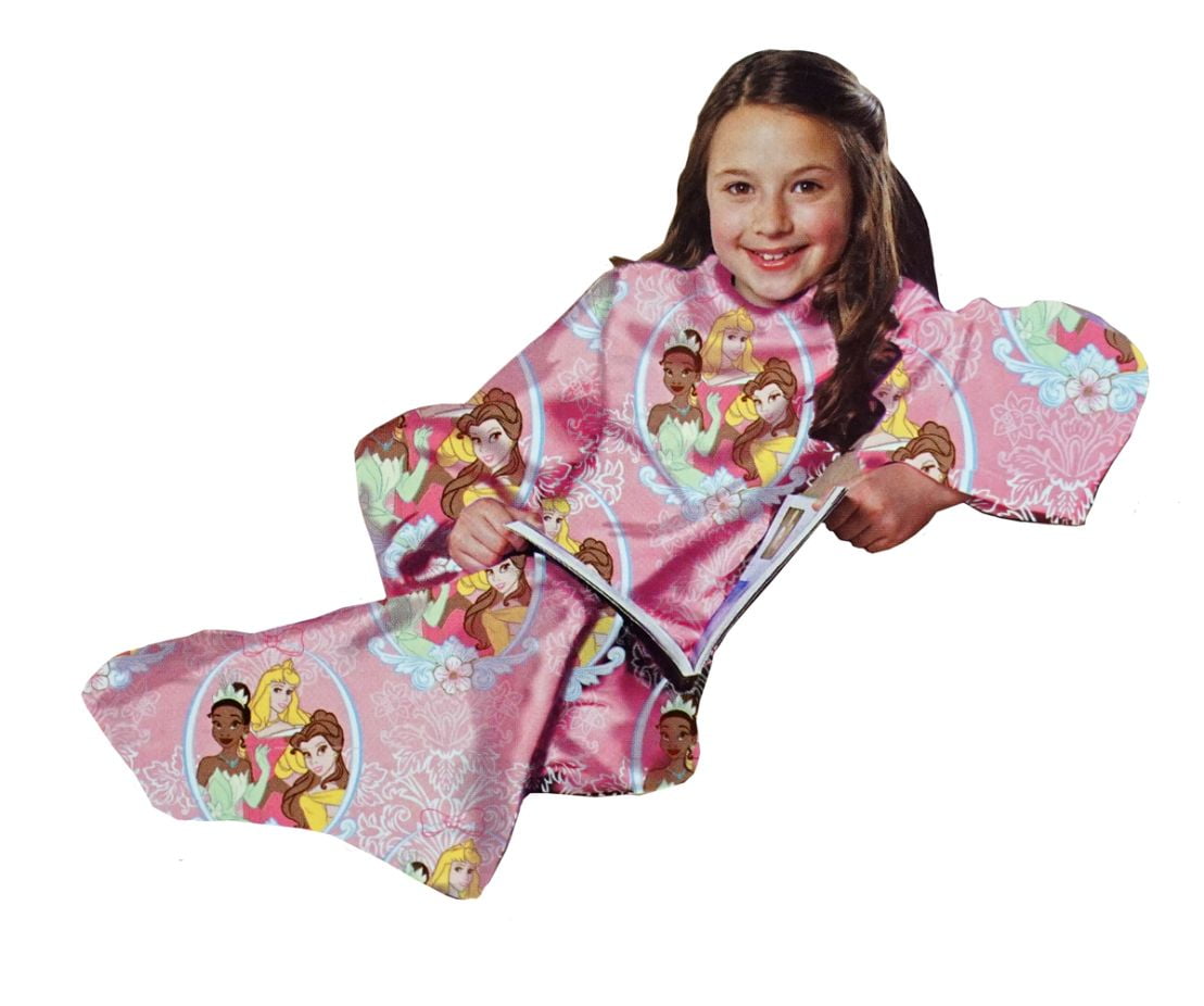 Disney Princess Youth Comfy Throw The Blanket with Sleeves With