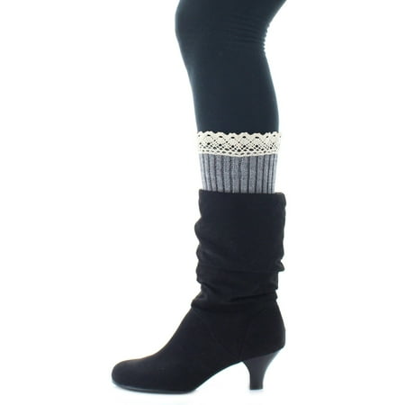 

MeMoi Storiadatta Crochet Trim Boot Toppers - Womens - Female