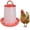 6kg, variant on Poultry Feeder Plastic Poultry Feeder Chicken Feed Dispenser Auto Food Container with Lid Handle for Hen Duck Goose Farm Feeding Chicken Feeder