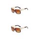 thumbnail image 2 of Sonducket Gafas de sol Gafas Visión clara Peso ligero Cómodo Retro Alta definición Accesorios para adultos Gafas Marrón oscuro Marron oscuro 2piezas, 2 of 6