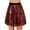 Wine*, variant on RUTAYY Women's Skirt Solid Color Sequins Stretch Waist Pleated Party Wear Flowy Comfortable Breathable Trendy Vibrant Mini Skirt