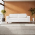 thumbnail image 3 of Gewnee Corduroy Modern Elegant Loveseat Sofa Couch, Small Couches for Small Spaces with Wooden Legs, Extra Deep Seat for Living Room, 3 of 4