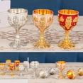 thumbnail image 4 of Yardley London 30ml Embossed Handmade Premium Metal Wine Glasses Set of 2, 4 of 10