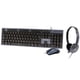 thumbnail image 5 of Kit Teclado+Mouse+Diadema para Oficina PERFECT CHOICE PC-201700, Negro, 1000 DPI, 5 of 10