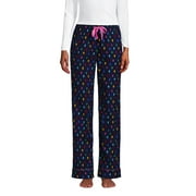 Lands' End Women's Print Flannel Pajama Pants