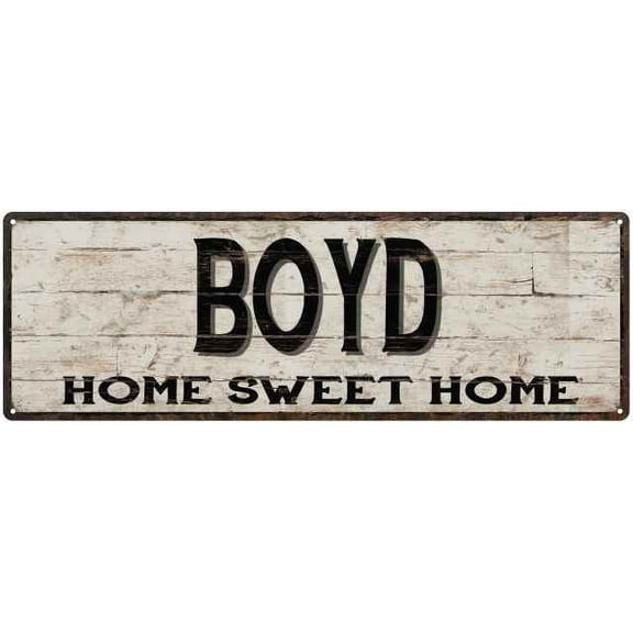 BOYD Rustic Home Sweet Home Sign Gift 6x18 Metal Decor 106180084164