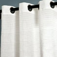 thumbnail image 6 of Lush Decor Ombre Stripe Grommet Sheer Window Curtain Panels Beige 38X84 Set, 6 of 11