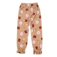 thumbnail image 5 of Christmas pajamas Women's Solid Color Teddy Bear Printed Flannel Warm Suit Winter Thick Warm Home Clothes, 5 of 8