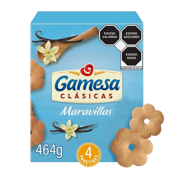 Galletas Gamesa Clásicas Maravillas sabor vainilla 464 g
