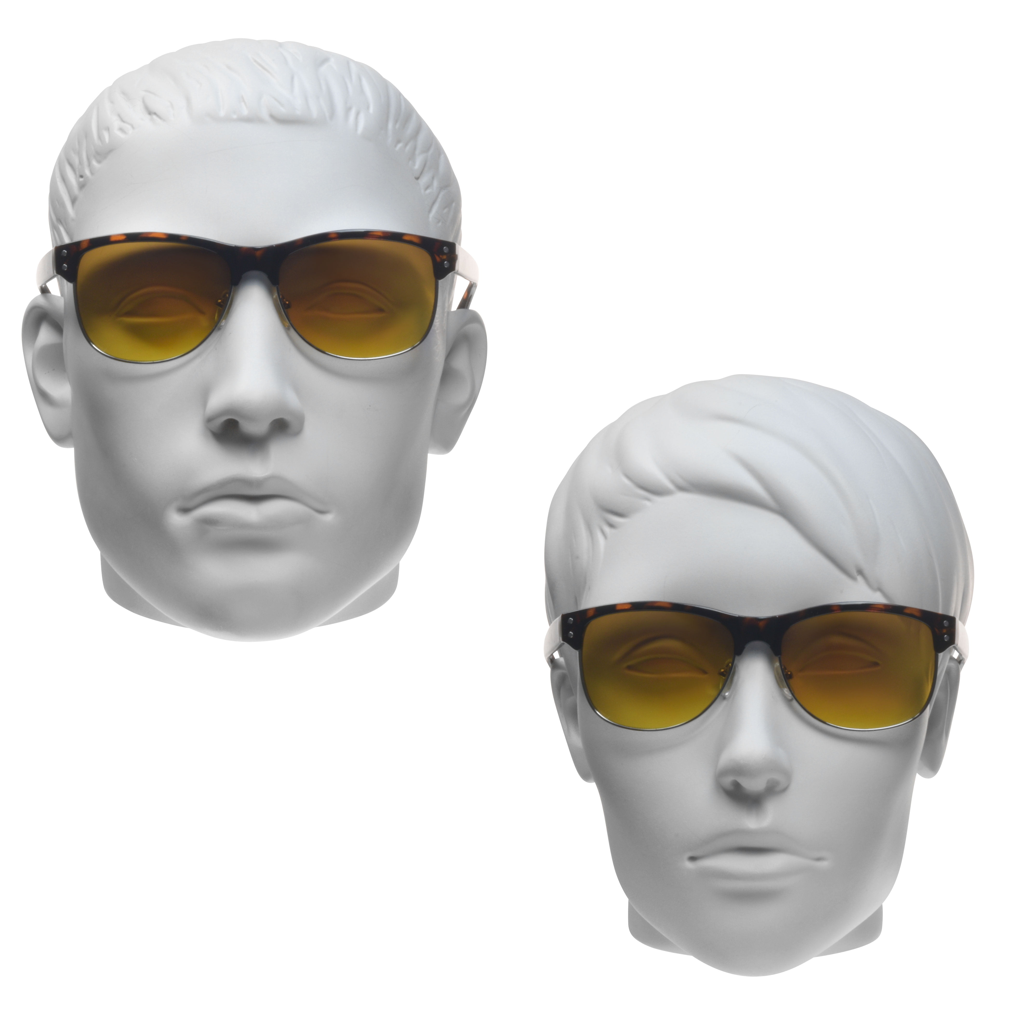 proSPORT Hd Blue Light Blocking Sunglass Men Women High Definition Amber Lens Tortoise Metal Frame