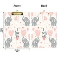 thumbnail image 5 of FORMRS Acrylic Clipboard with Low Profile Clip Standard A4 Letter Size, 12.5" x 9", Cute Elephant, 5 of 8