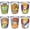 Golden Cocoa, variant on Silver Buffalo SpongeBob SquarePants Featuring Gary Poses Floral Krabby Patty 4 Pack Mini Glass Set, 1.5 Ounces