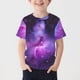 thumbnail image 2 of Manga corta crop top chicos casual estrella impresión camiseta cuello redondo suave estiramiento tee para niños fiestas de uso diario, 2 of 5