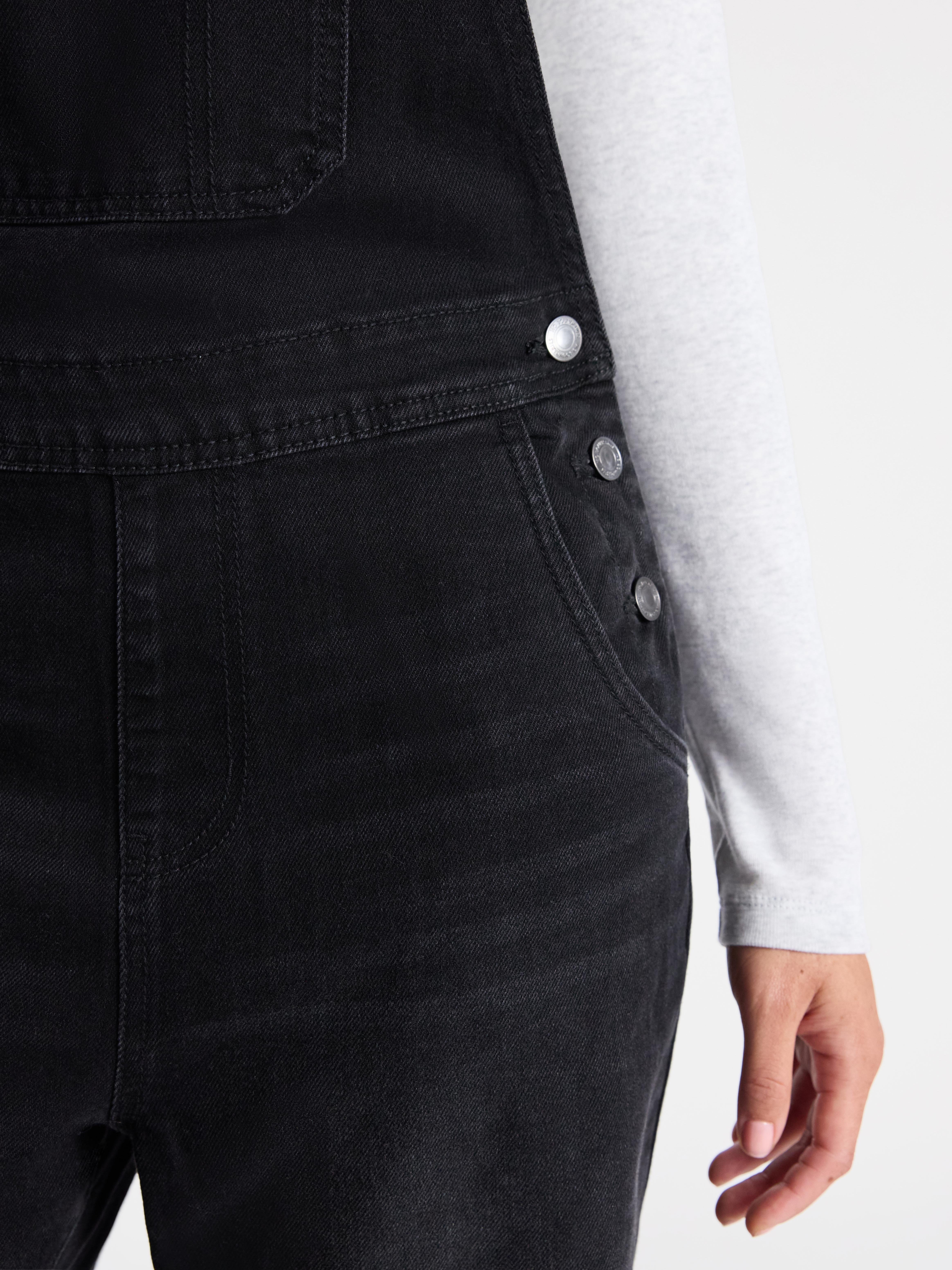 No Boundaries Baggy Denim Overalls, Women's