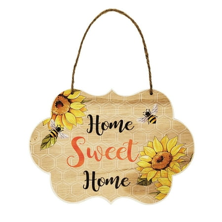 

Heiheiup Bee Style Ornaments Bee Crafts Beehive Pendant Creative Decorations Wooden Festival Hangs Hanging Garland with Lights Christmas