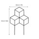 thumbnail image 2 of 3 enrejados de jardín de metal para flores, soporte para plantas trepadoras, pérgola (negro), 2 of 6