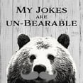 thumbnail image 2 of SD Graphics Studio 12x12 Gold Ornate Wood Framed with Double Matting Museum Art Print Titled - My Jokes Are Un-Bearable, 2 of 4
