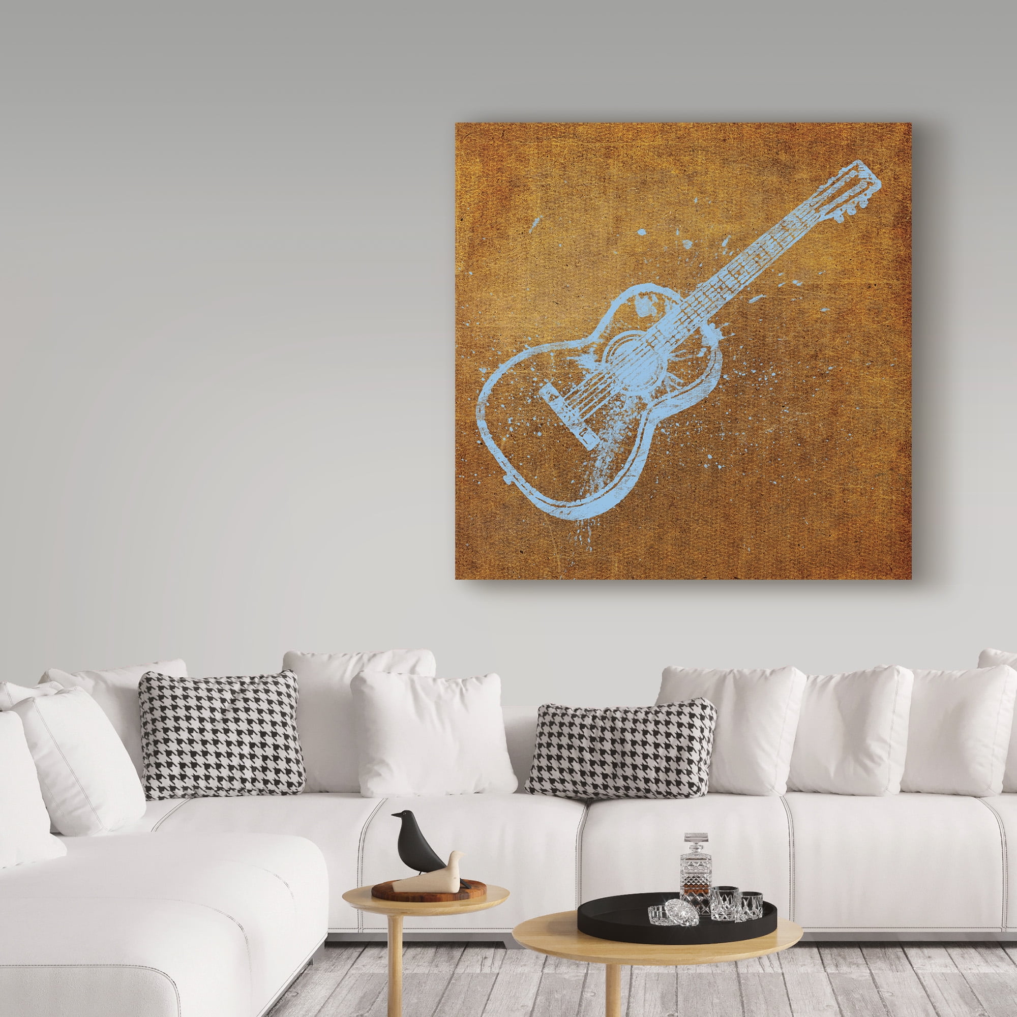 Trademark Fine Art 'Acoustic Guitar' Canvas Art by John W. Golden