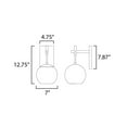 thumbnail image 2 of E25151-BKNAB ET2 Lighting Nucleus - 12.75 Inch 8W 1 LED Wall Sconce, 2 of 5