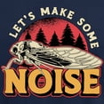 thumbnail image 3 of CafePress - Cicadas Let's Make Some Noise Loves Cicada Insect - Mens Hooded Shirt, 3 of 3