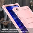 thumbnail image 6 of Galaxy Tab A7 Case, TOPSHE Heavy Duty Rugged Case Hybrid Shockproof Protective Cover with Kickstand for Samsung Galaxy Tab A7 10.4 Inch 2020 Model SM-T500/SM-T505/SM-T507, Rosegold, 6 of 9
