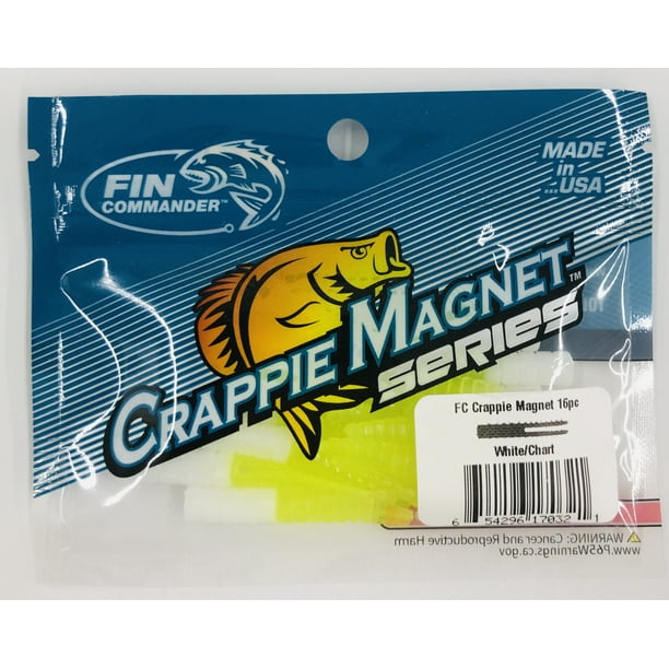 Fin Commander Crappie Series Slab Tails, White