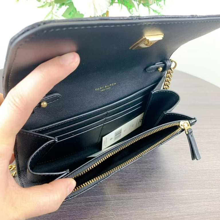 Tory Burch バッグ ブラック Tモノグラム エンボス レクタンギュラー スモールトート
