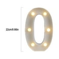LAOSR Light Up Letter Led Alphabet Number Plastic Battery Operated