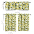 thumbnail image 6 of Kitchen Curtains 36 Inch Short - 3 Panel Set Lemon Print, Rod Pocket Window Curtains 100% Polyester, Cute Fruit Valance for Farmhouse, Cafe, Living Room, Bedroom, Easy Wash, 6 of 6