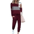 thumbnail image 1 of Conjunto Deportivo PRETTYGARDEN 2025 Manga Larga Rojo Vino XL, 1 of 5