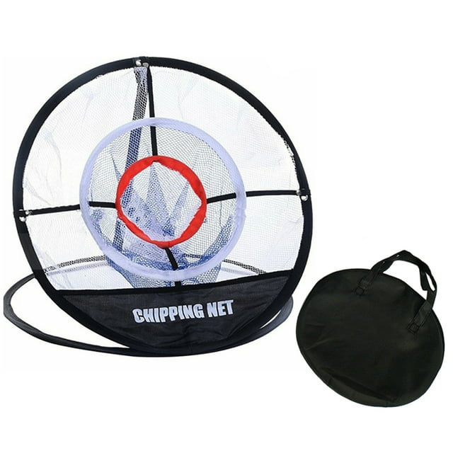 Golf Swing Trainer Chipping Net Golf Training Aids Indoor Outdoor Foldable Chipping Pitching Cages Hitting Mat Packaging no text