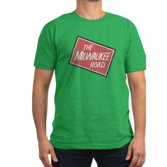 CafePress - Milwaukee Road Tilted Distressed Men's Classic T S - Men's Fitted T-Shirt