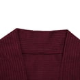 thumbnail image 3 of Chandail Cardigan Ouvert pour Bébé Fille en Coton Décontracté Ample Automne Rouge Vin 2-3 Ans, 3 of 7